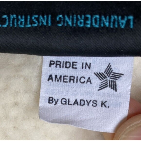 Vintage Touch of Glass Virgin Acrylic Blanket 88x66" Ivory Satin Trim Made USA - Picture 9 of 10